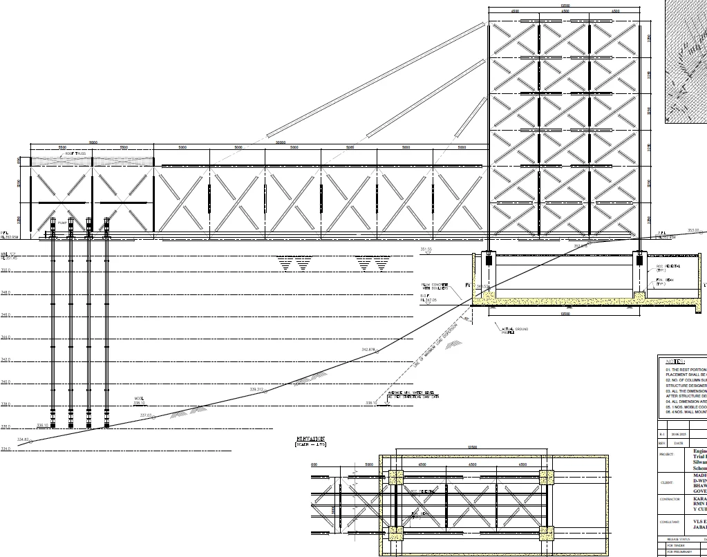 Steel Structure Intake - Structural design